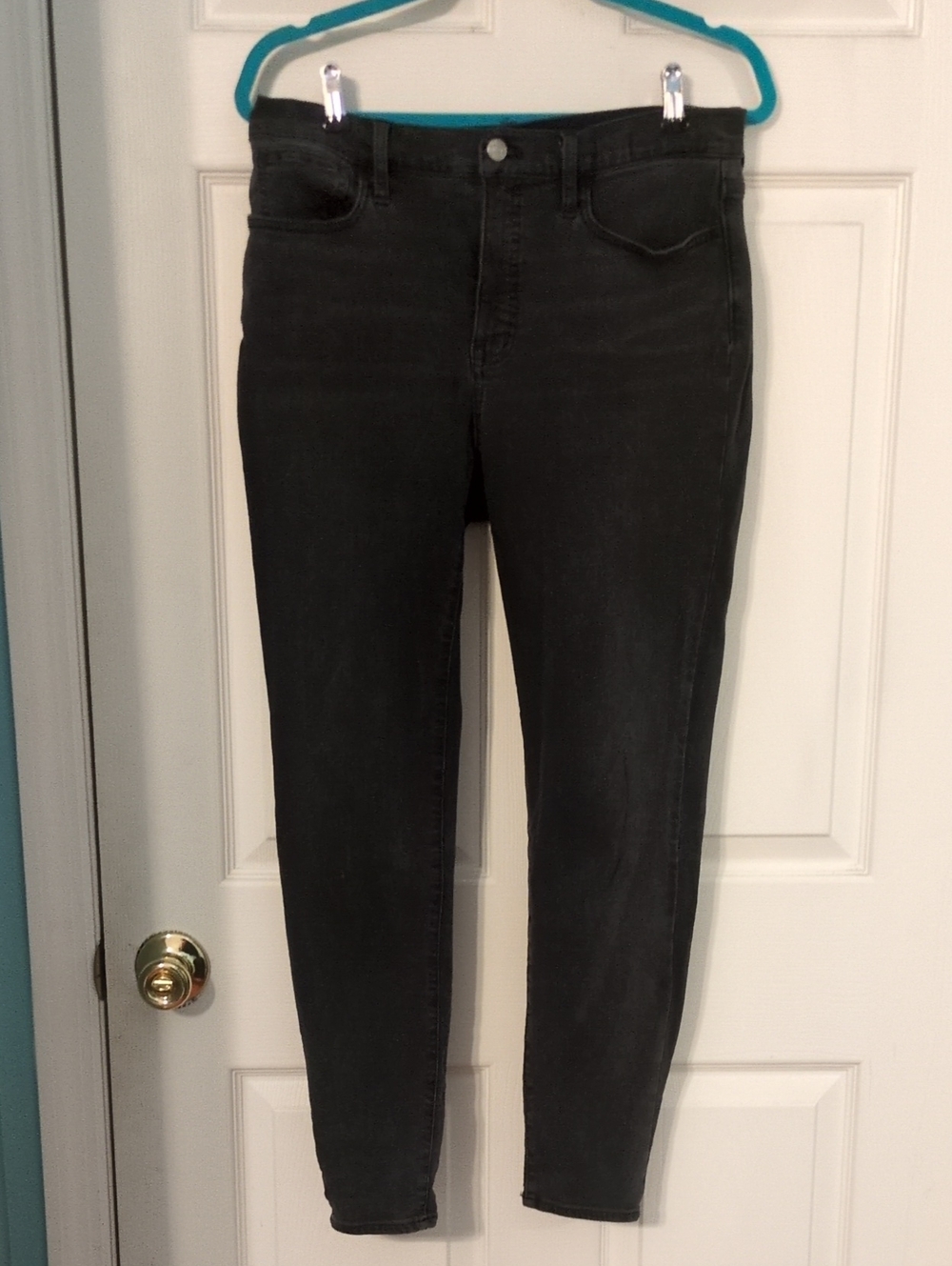 Madewell Women's Charcoal High-Rise Skinny Jeans